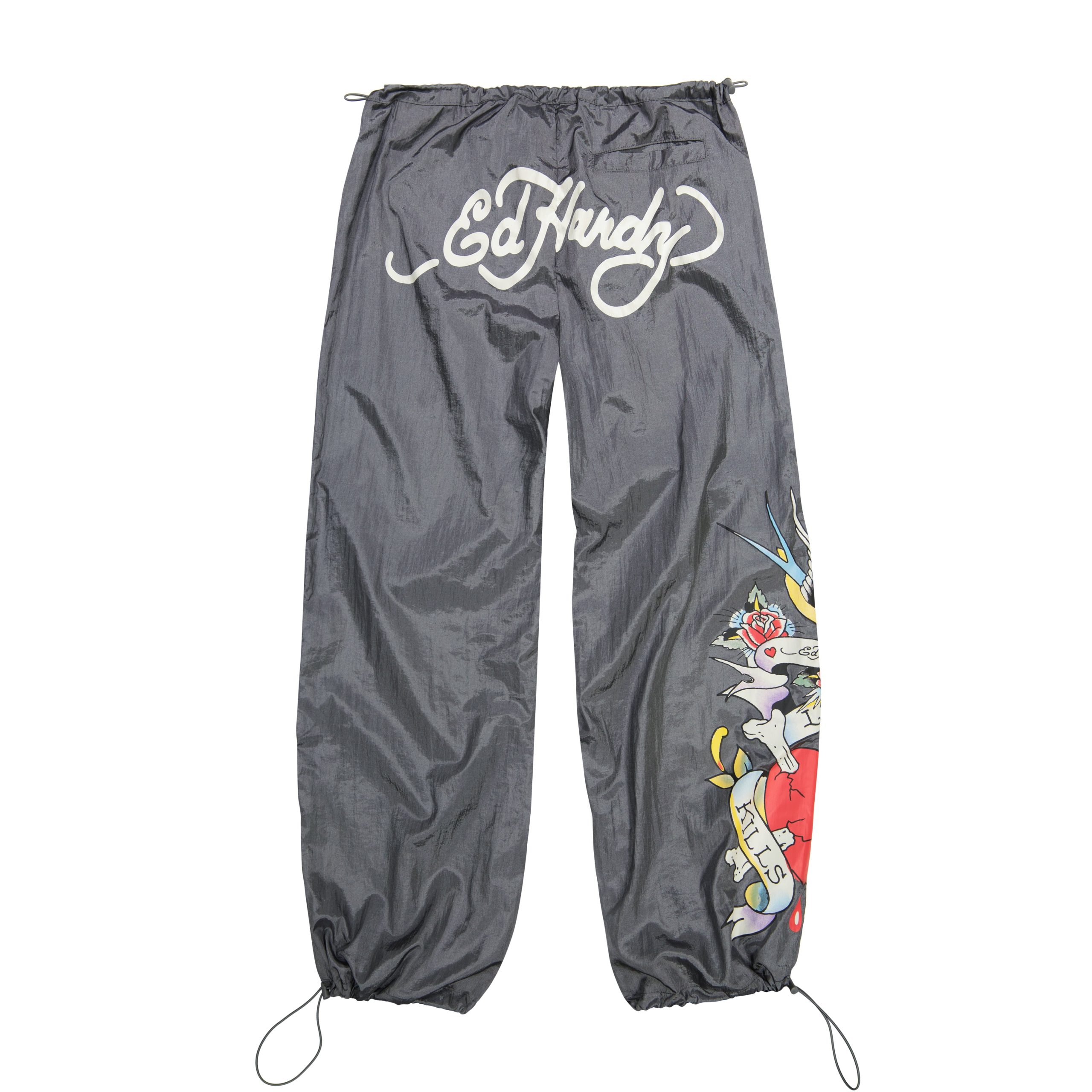 LKS Skull Nylon Parachute Pants - Image 2