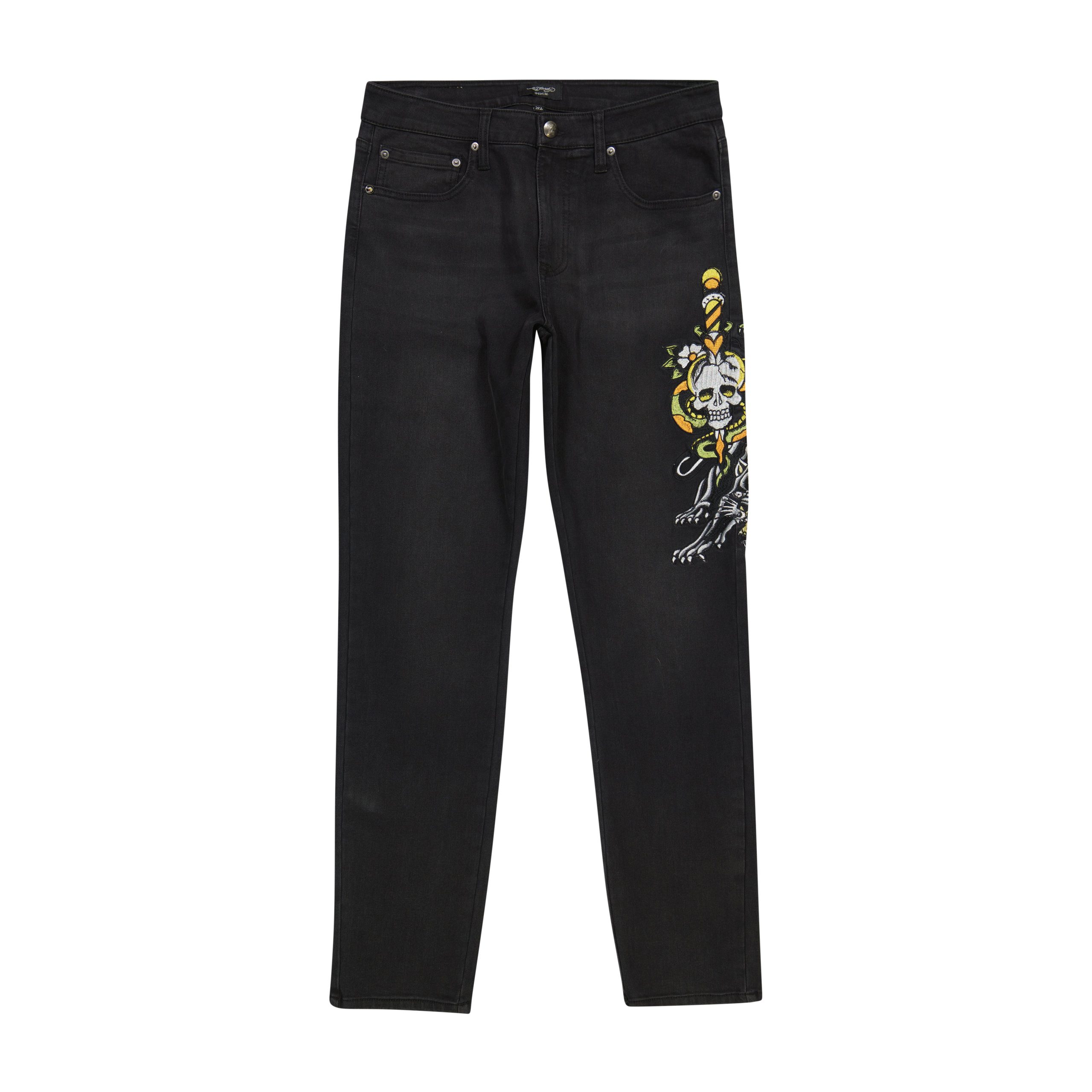 Dagger Skull Slim Taper Jean